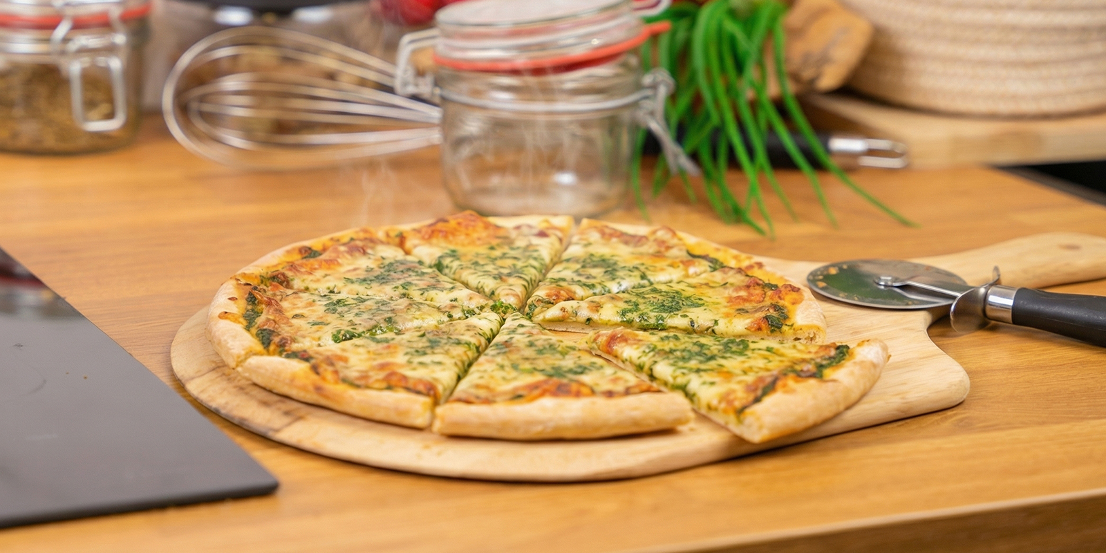 Paista pizza Bake the pizza