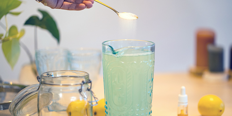 Now It's Time To Add Sugar To The Juice And Water Mixture Now It'sTime To Add Sugar To The Juice And Water Mixture