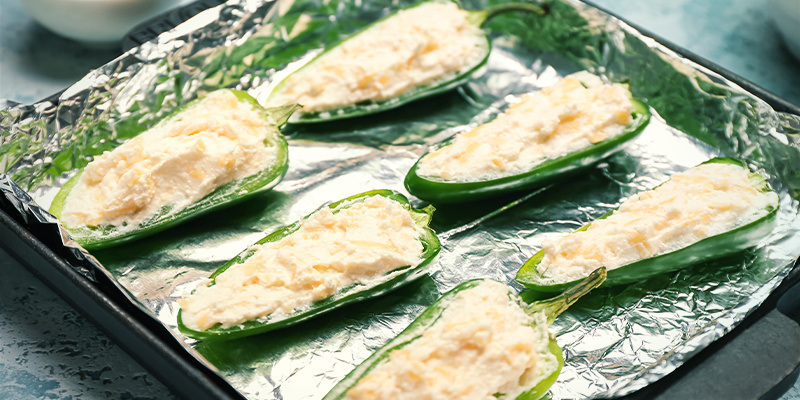 Paistetut jalapeño poppersit: ravintoarvot Paistetut jalapeño poppersit: ravintoarvot